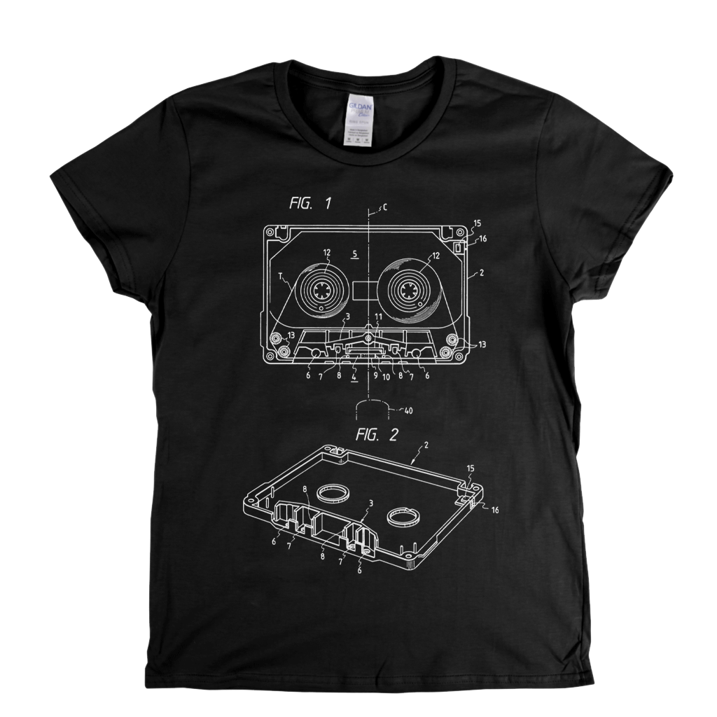 Cassette Diagram Womens T-Shirt product image 2