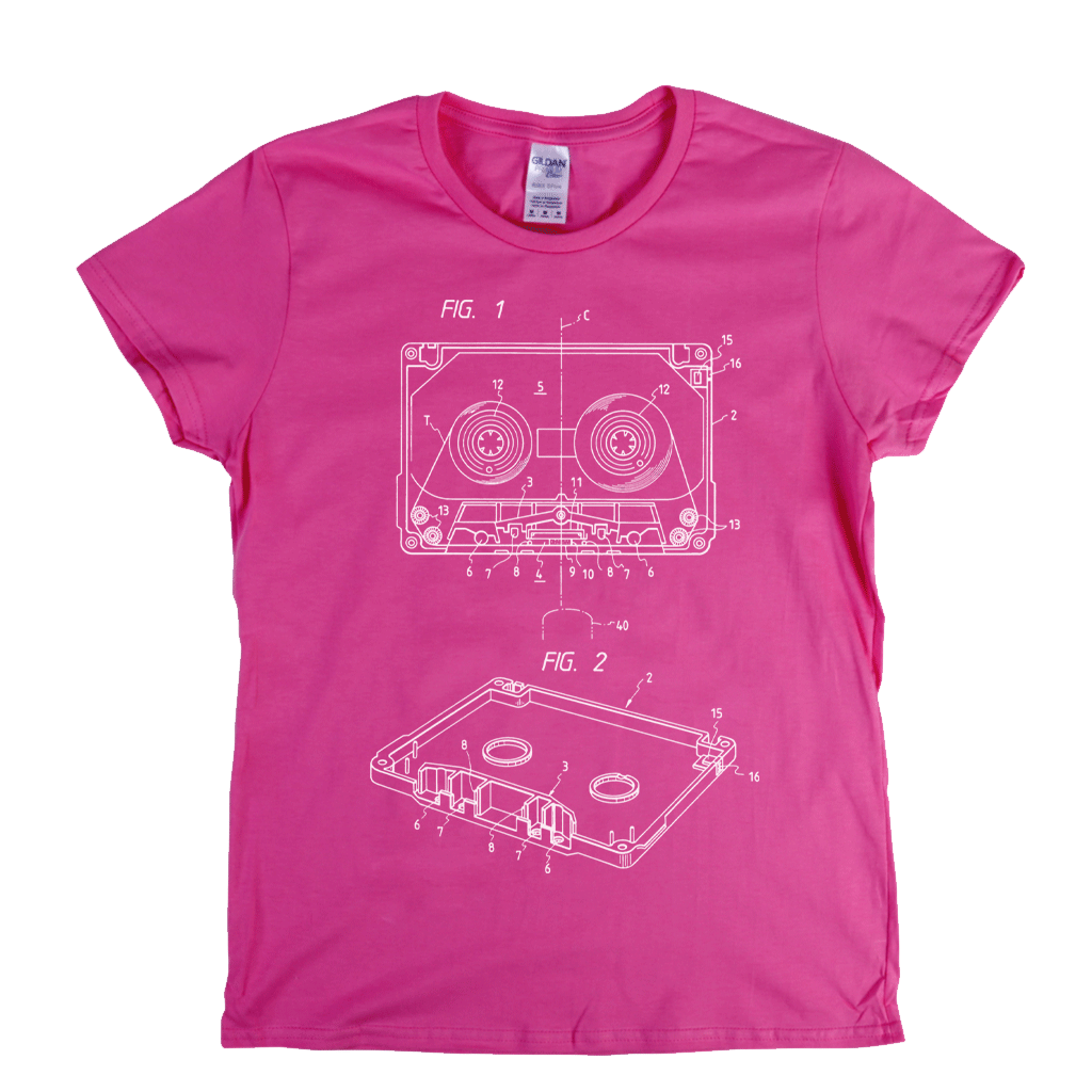 Cassette Diagram Womens T-Shirt product image 3