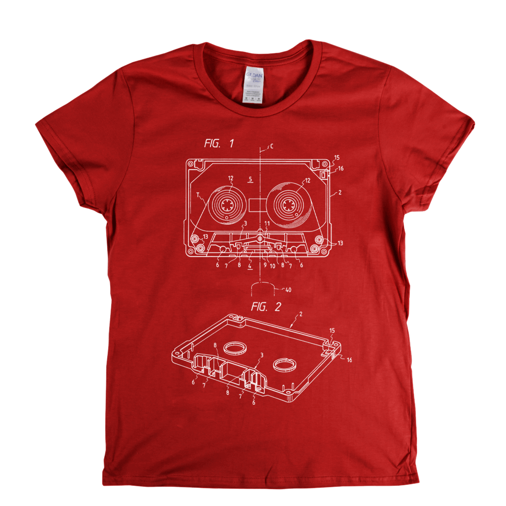 Cassette Diagram Womens T-Shirt product image 4