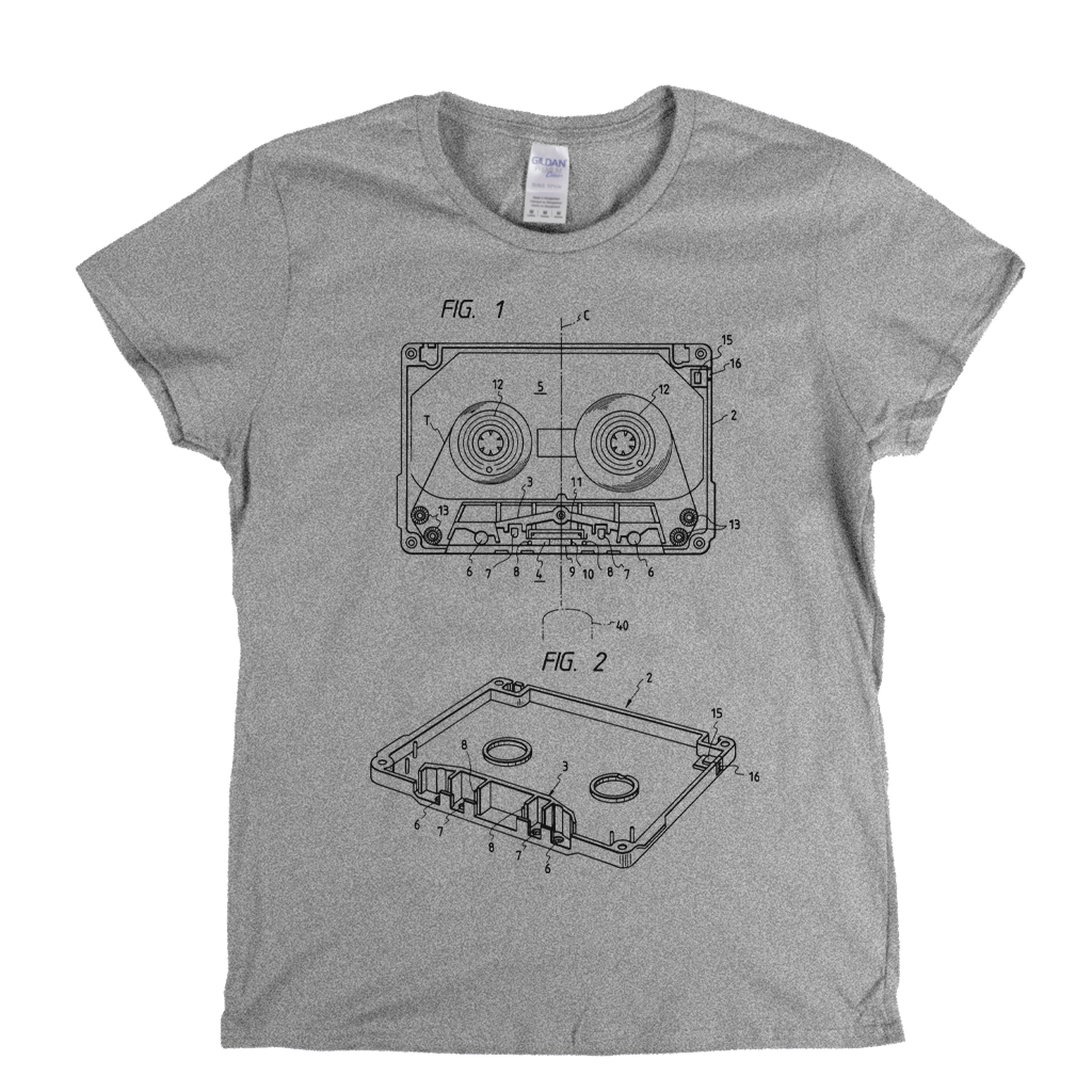 Cassette Diagram Womens T-Shirt product image 5