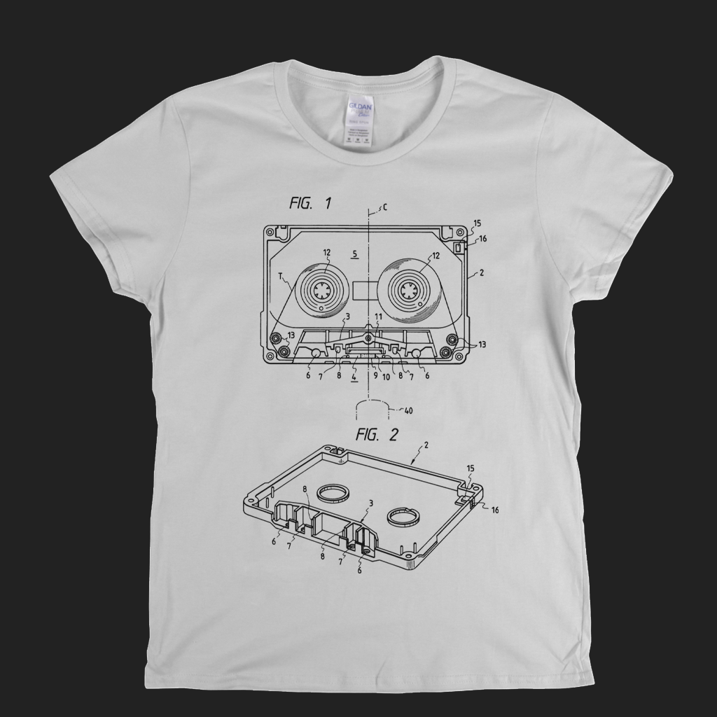 Cassette Diagram Womens T-Shirt product image 1