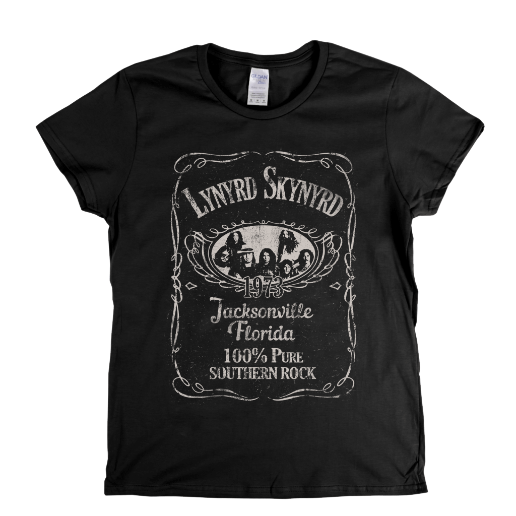 Lynyrd Skynyrd Liquor Label Womens T-Shirt product image 1