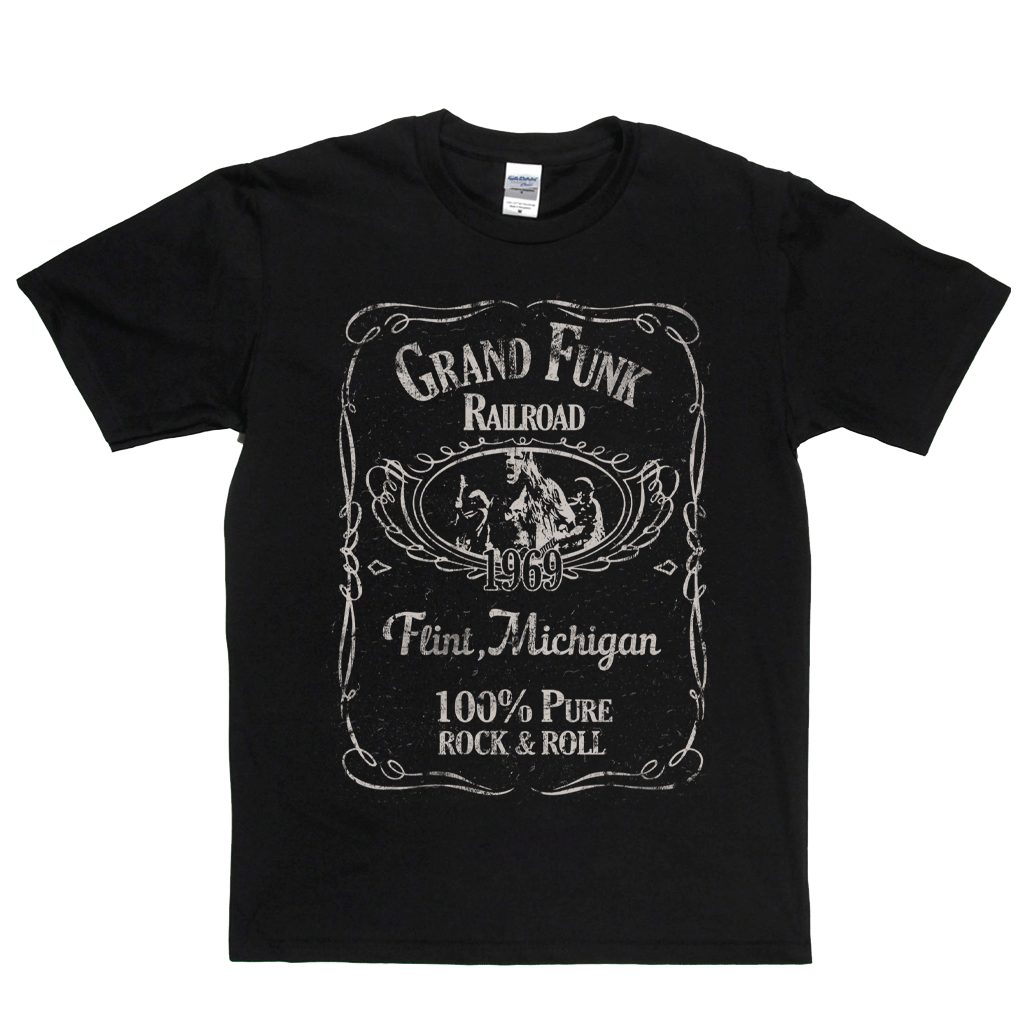 Grand Funk Railroad Liquor Label T-Shirt product image 1