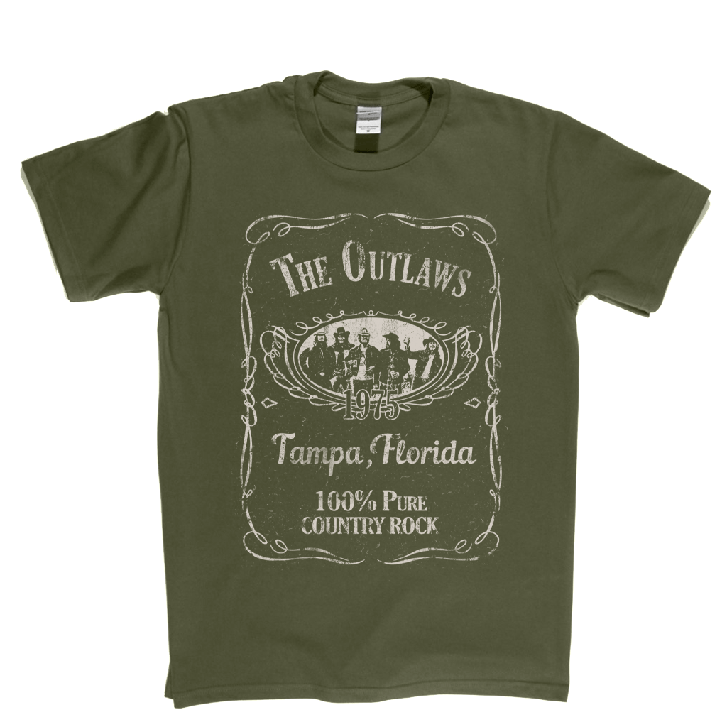 The Outlaws Liquor Label T-Shirt product image 1