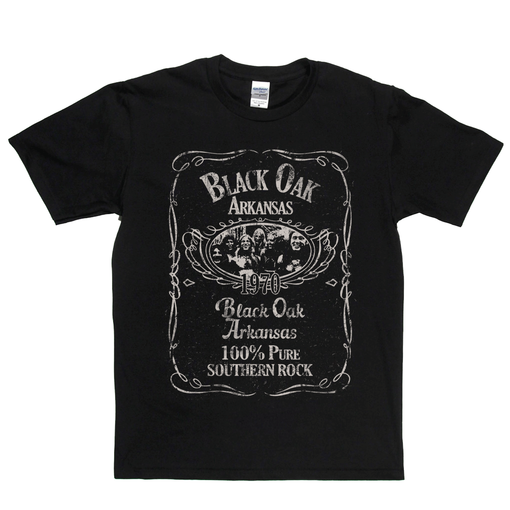 Black Oak Arkansas Liquor Label T-Shirt product image 1