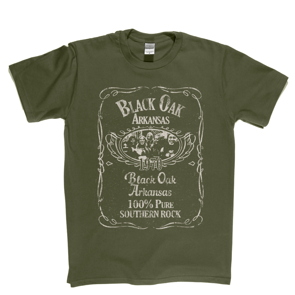 Black Oak Arkansas Liquor Label T-Shirt product image 2