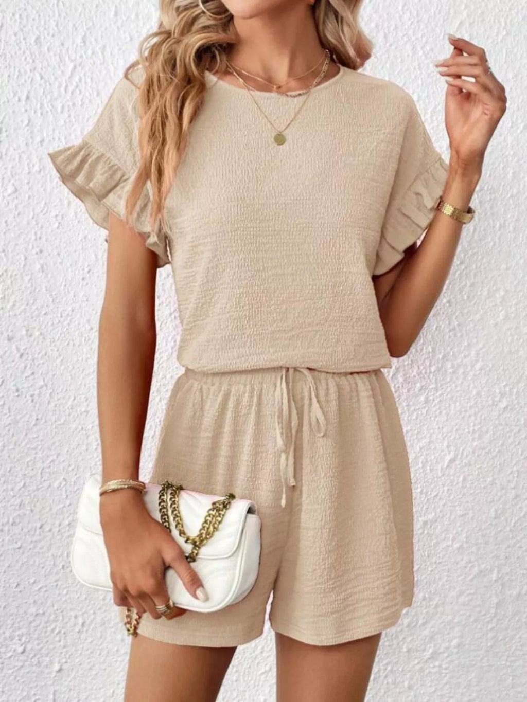 Round Neck Tee and Shorts Set product image 3