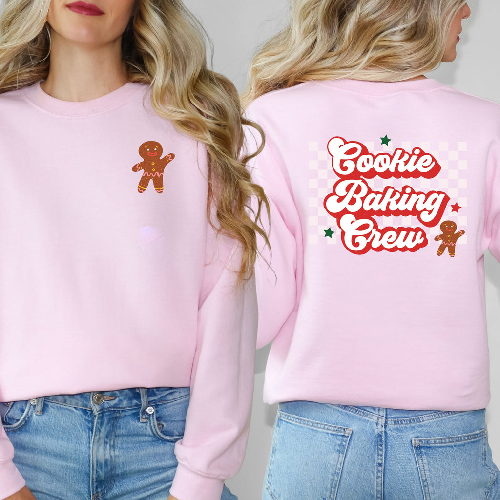 Cooking Baking Crew Checkered | Front & Back Sweatshirt product image 1