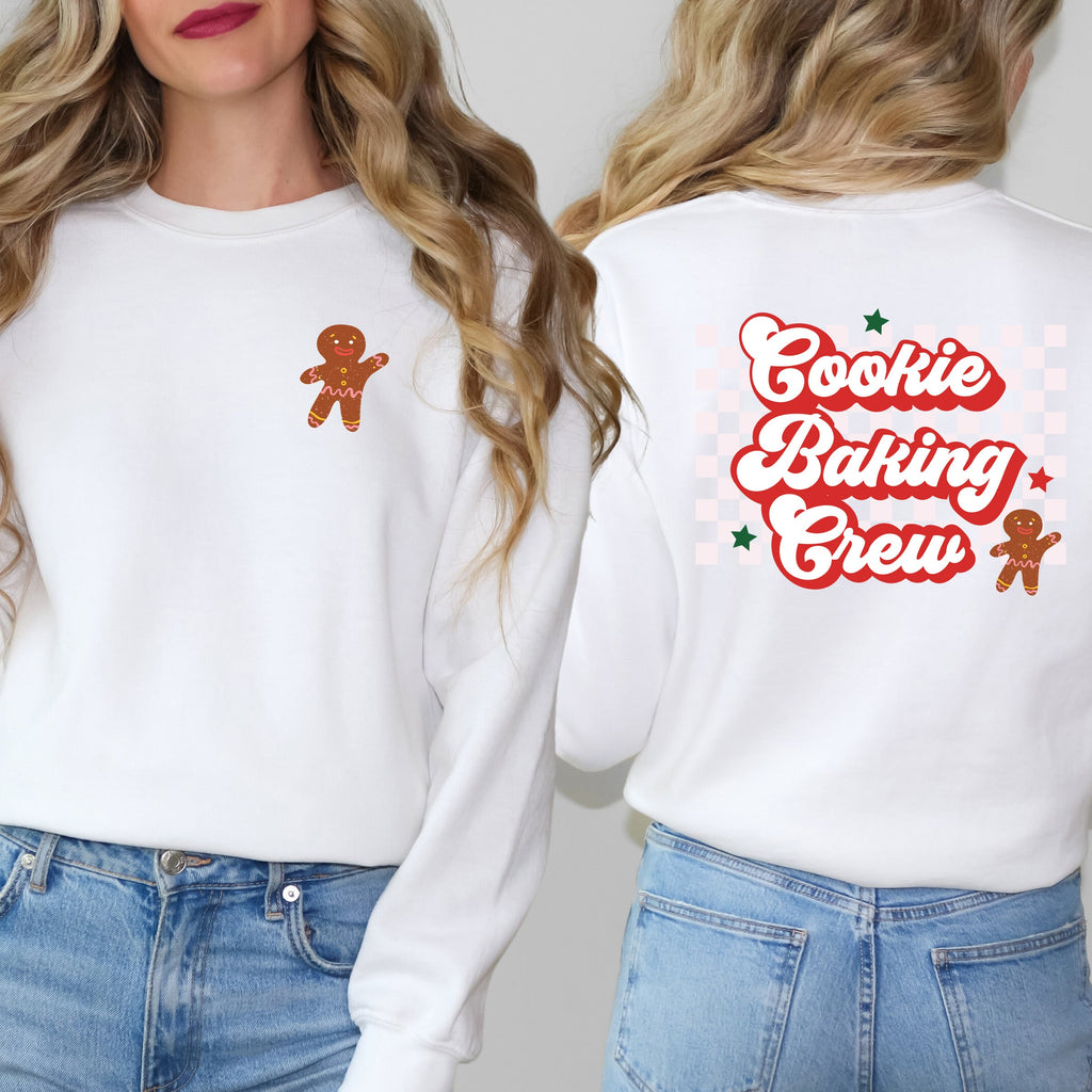 Cooking Baking Crew Checkered | Front & Back Sweatshirt product image 3