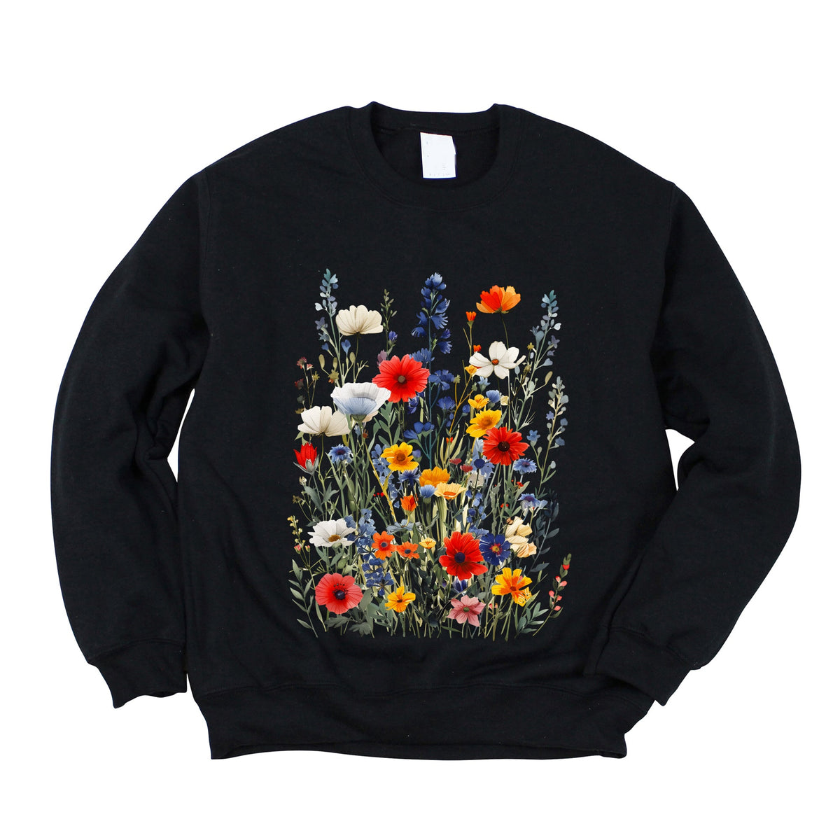 Blue And Red Wildflowers | Sweatshirt product image 3