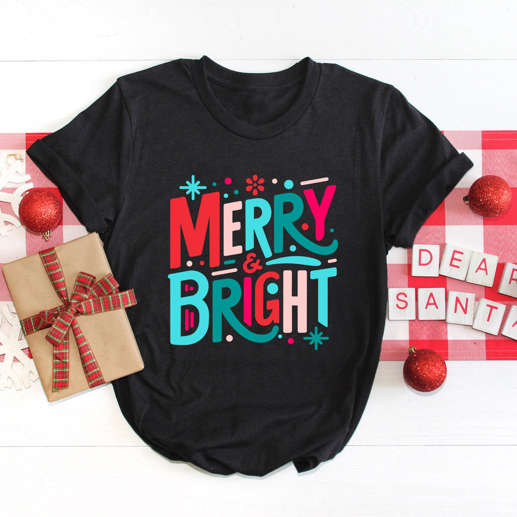 Merry And Bright Abstract | Short Sleeve Graphic Tee product image 1