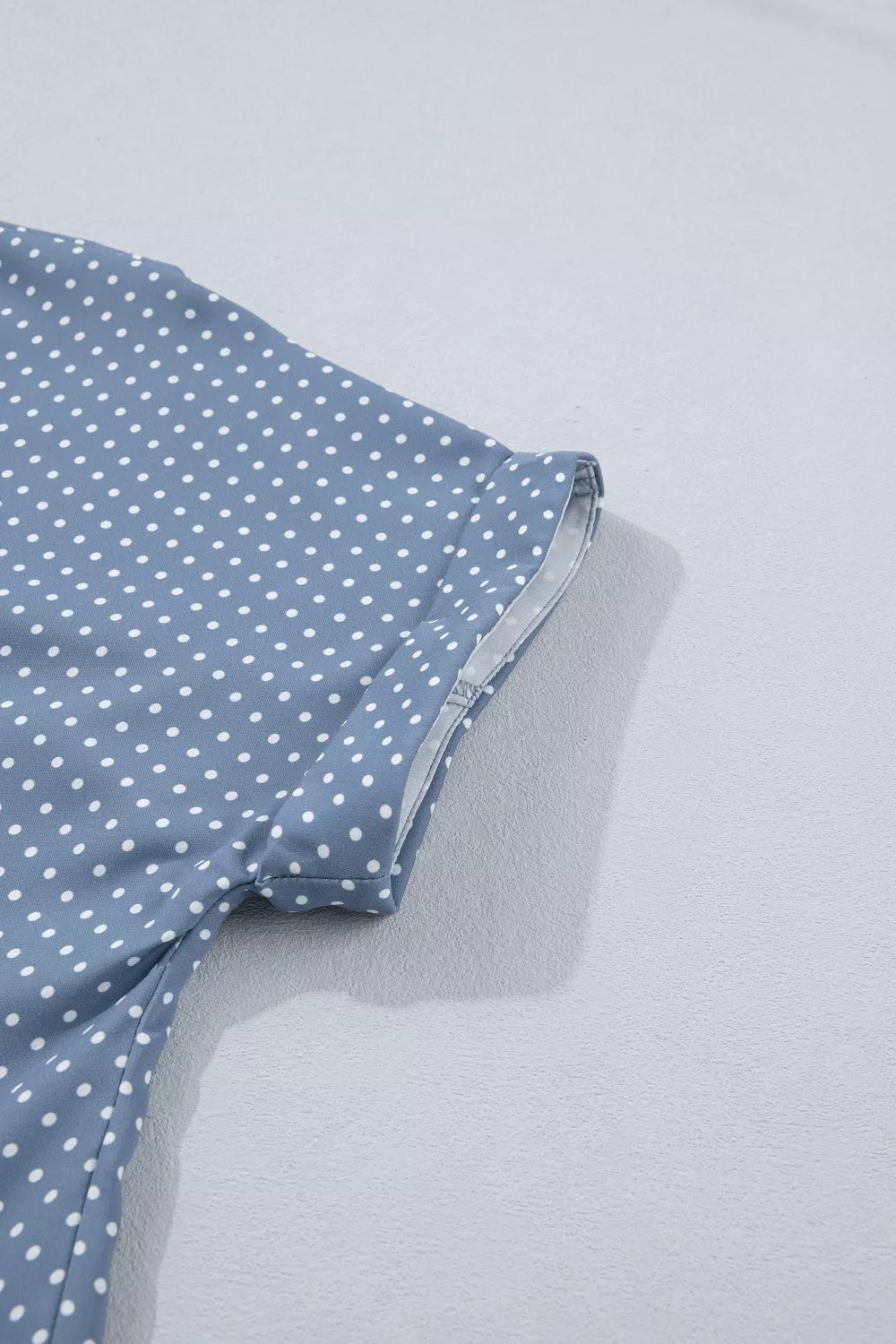 Dotted Print Cuffed Short Sleeve Shirt product image 11