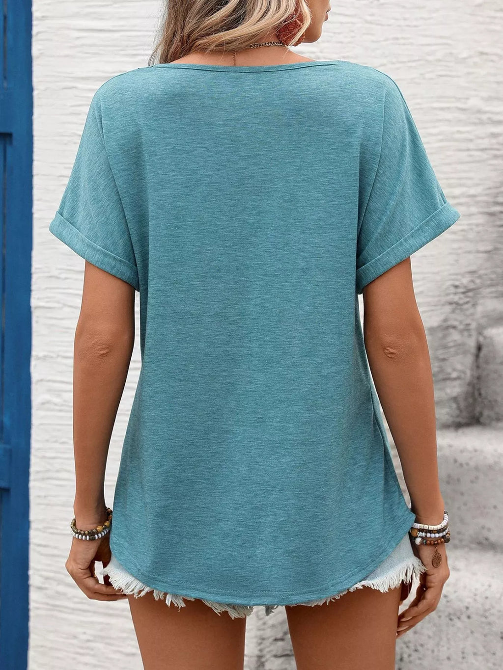 Lace Trim Short Sleeve T-Shirt product image 8