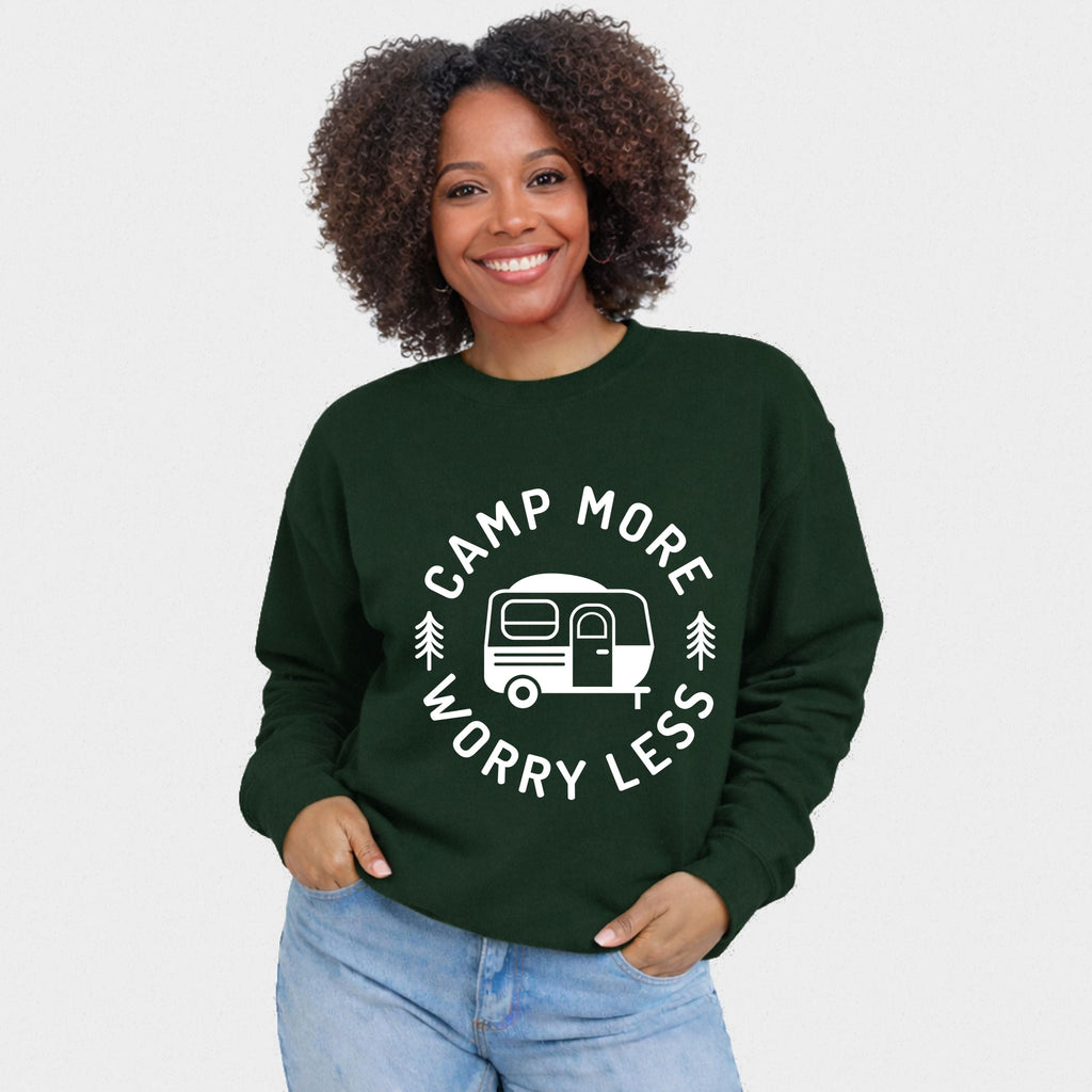 Camp More Worry Less Camper - Women's Graphic Sweatshirt product image 5