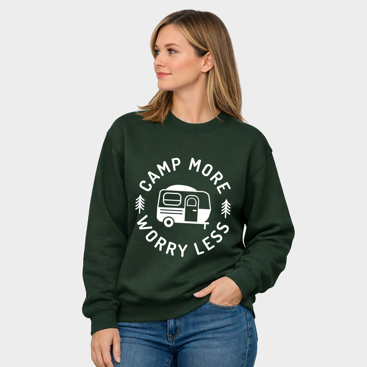 Camp More Worry Less Camper - Women's Graphic Sweatshirt product image 6
