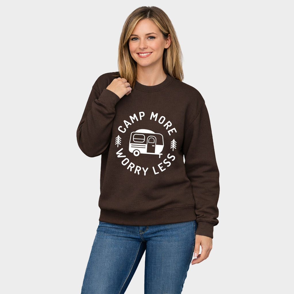 Camp More Worry Less Camper - Women's Graphic Sweatshirt product image 3