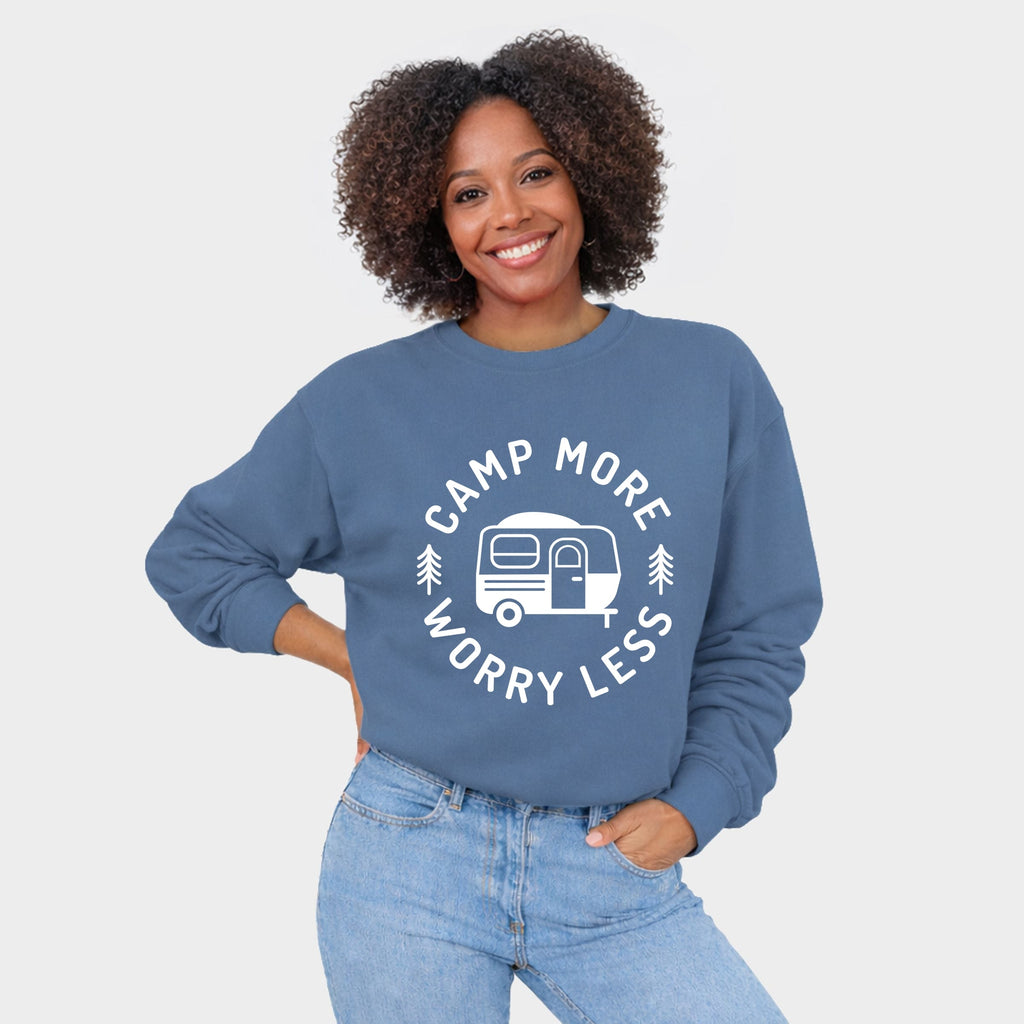Camp More Worry Less Camper - Women's Graphic Sweatshirt product image 8