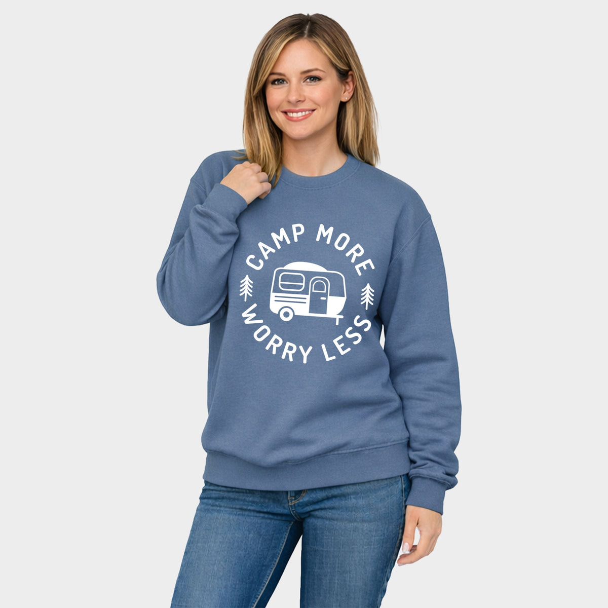 Camp More Worry Less Camper - Women's Graphic Sweatshirt product image 14