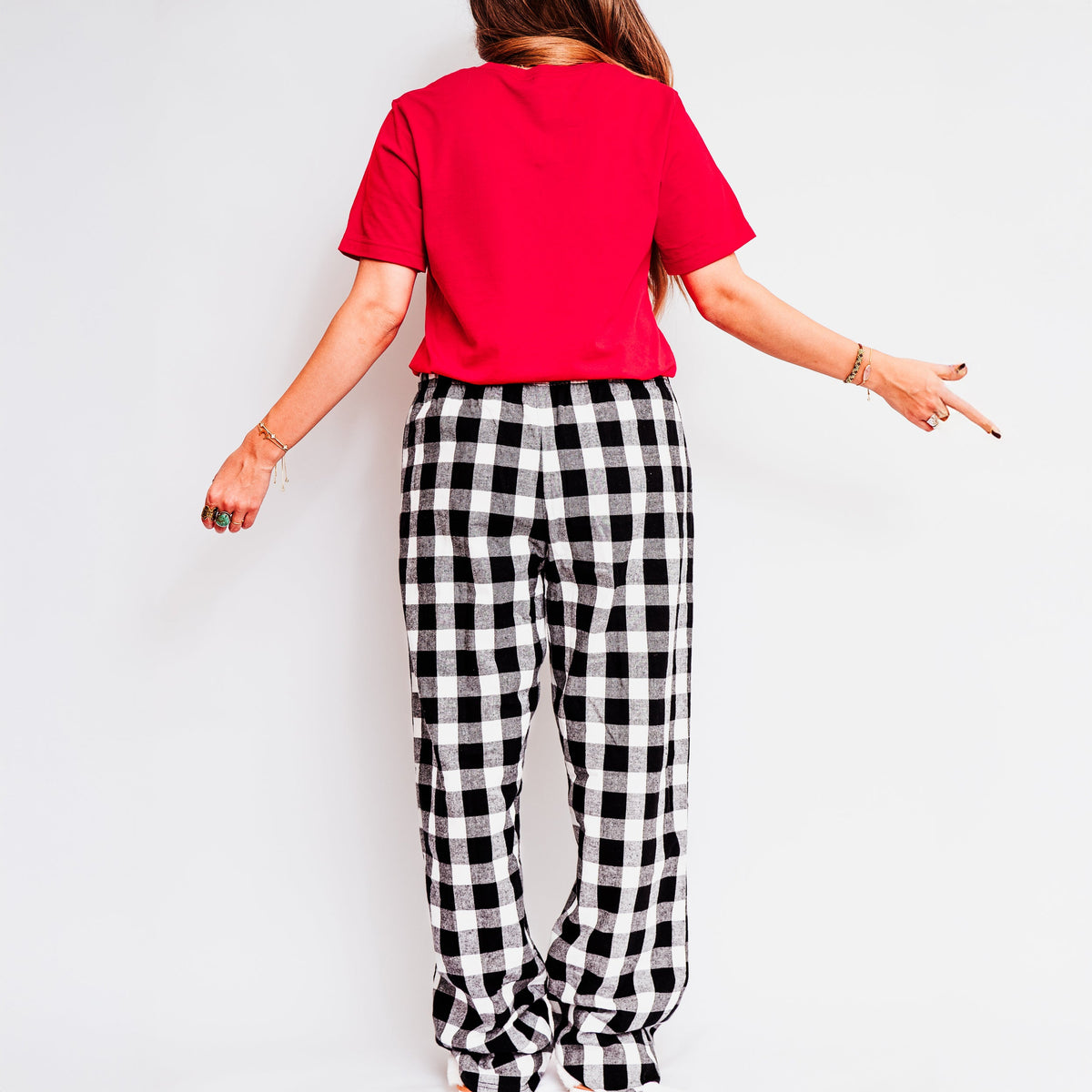 I Don't Need A Valentine | Plaid Pajama Set product image 3