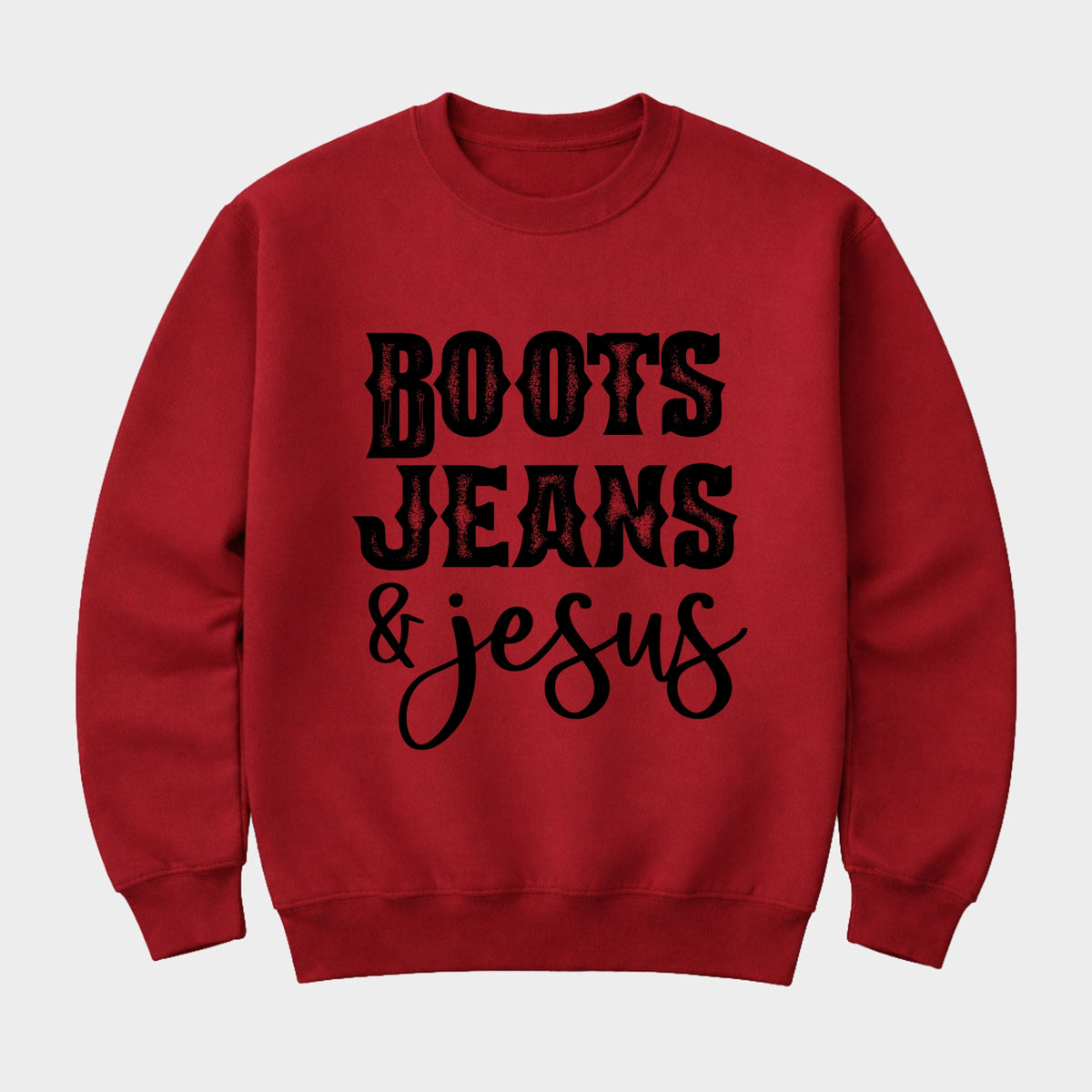 Boots Jeans And Jesus - Women's Graphic Sweatshirt product image 5