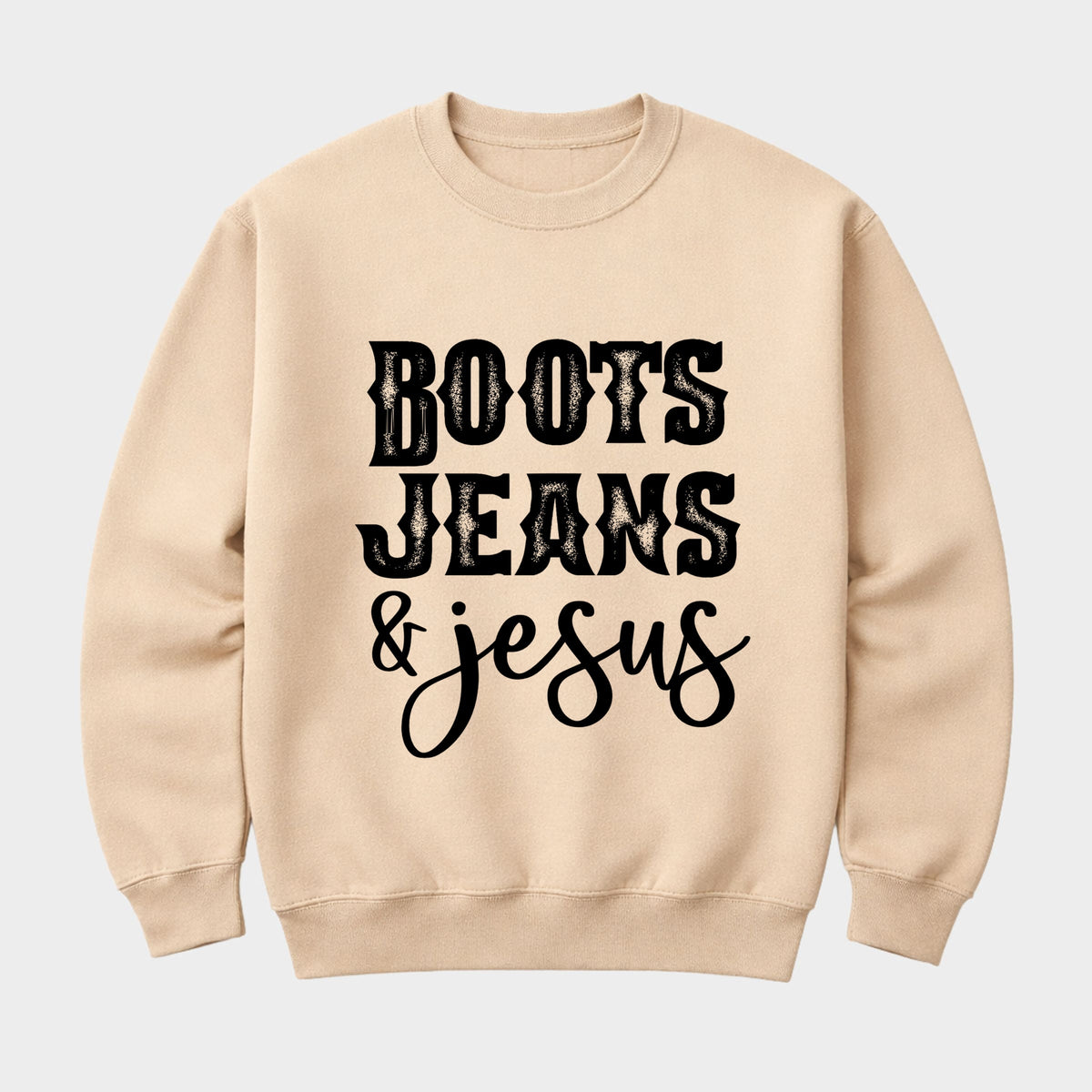 Boots Jeans And Jesus - Women's Graphic Sweatshirt product image 3