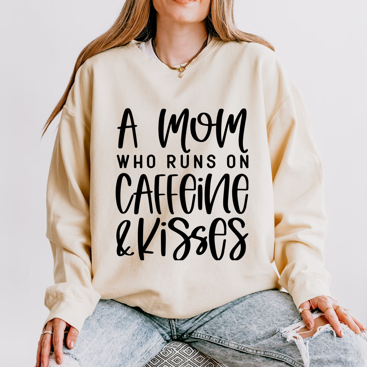 A Mom Who Runs On Caffeine And Kisses - Women's Lightweight product image 1