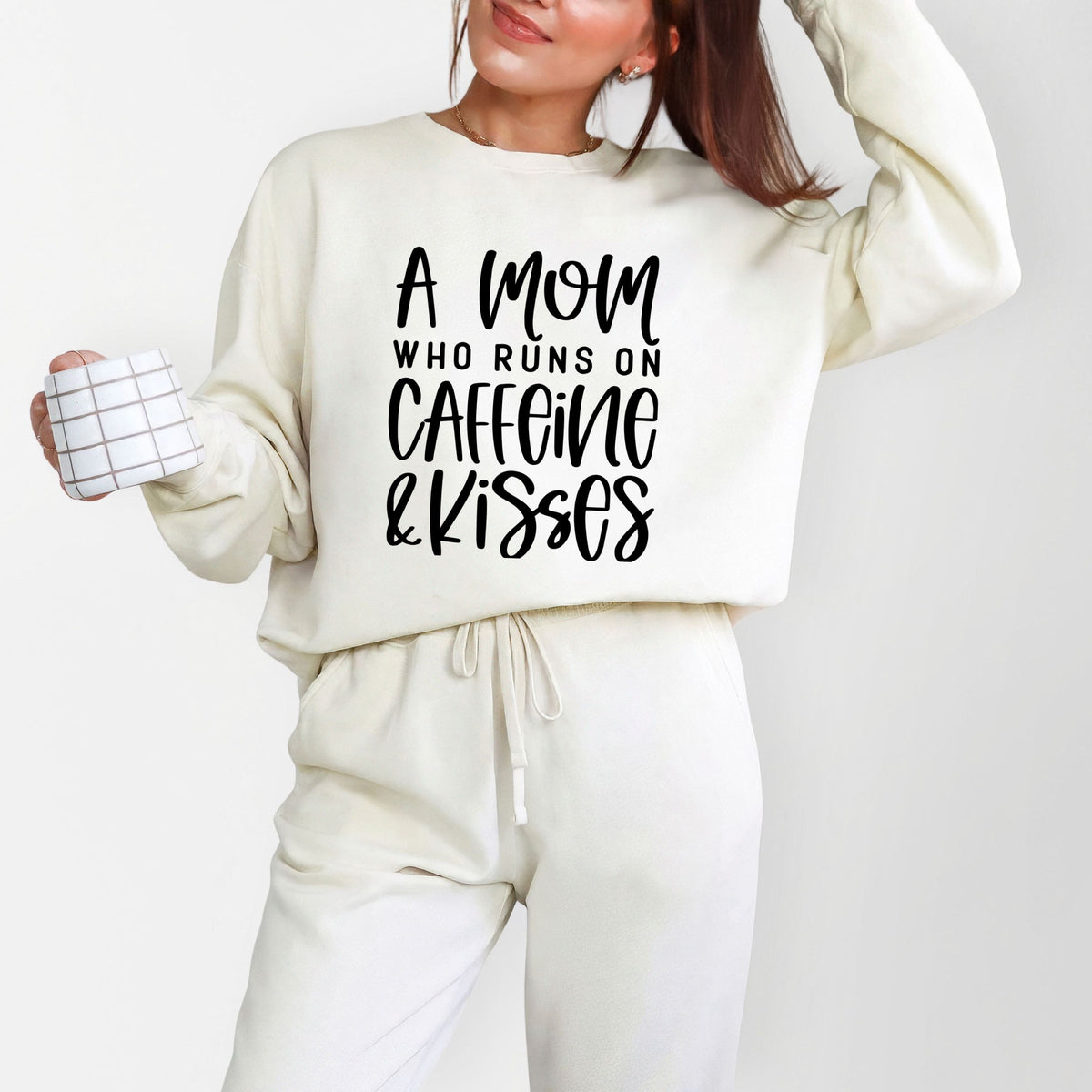 A Mom Who Runs On Caffeine And Kisses - Women's Lightweight product image 3