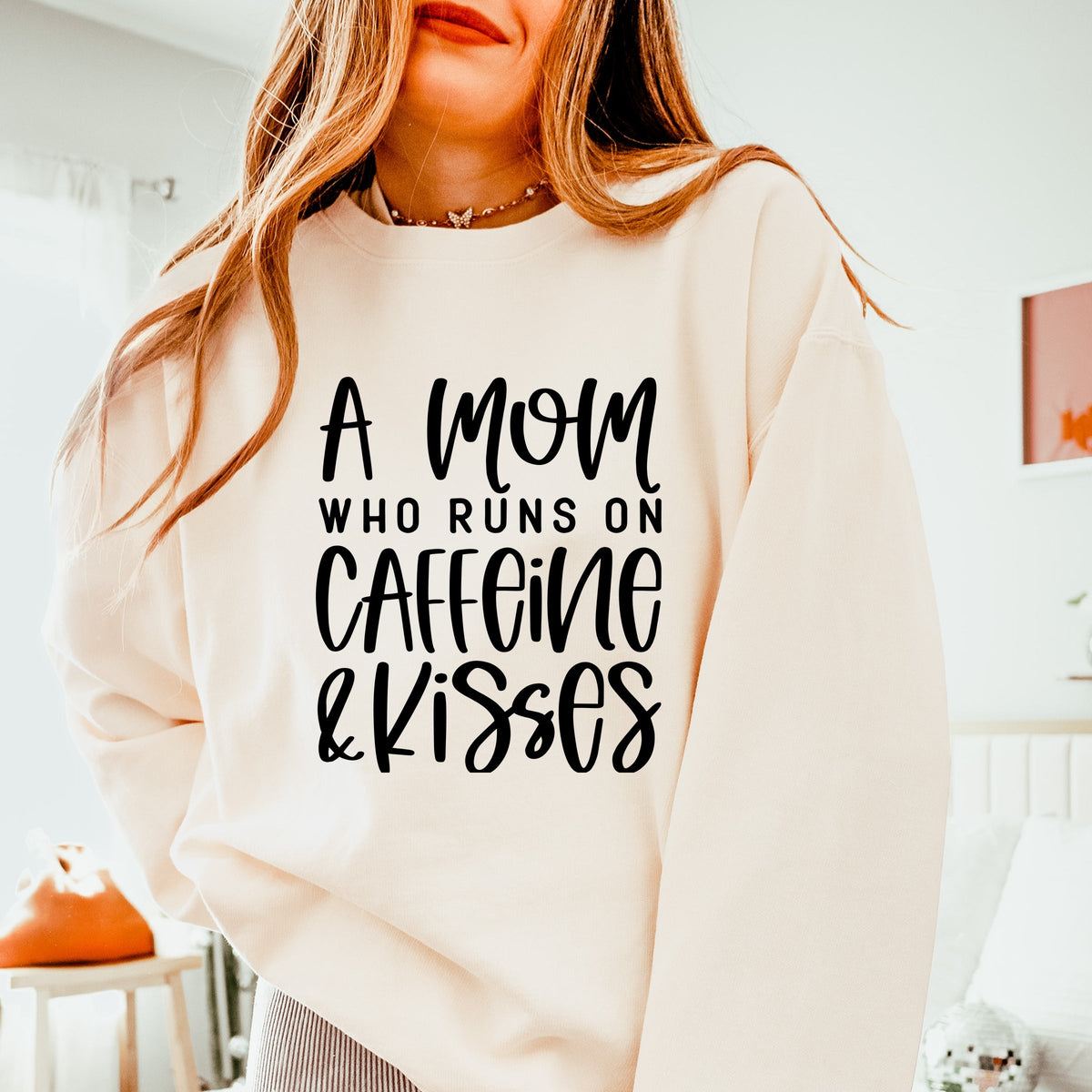 A Mom Who Runs On Caffeine And Kisses - Women's Lightweight product image 2