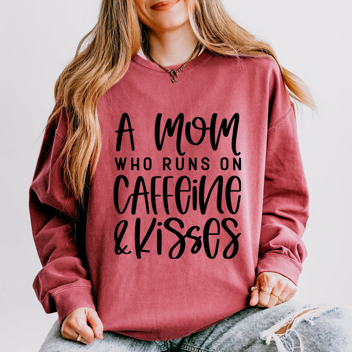 A Mom Who Runs On Caffeine And Kisses - Women's Lightweight product image 4