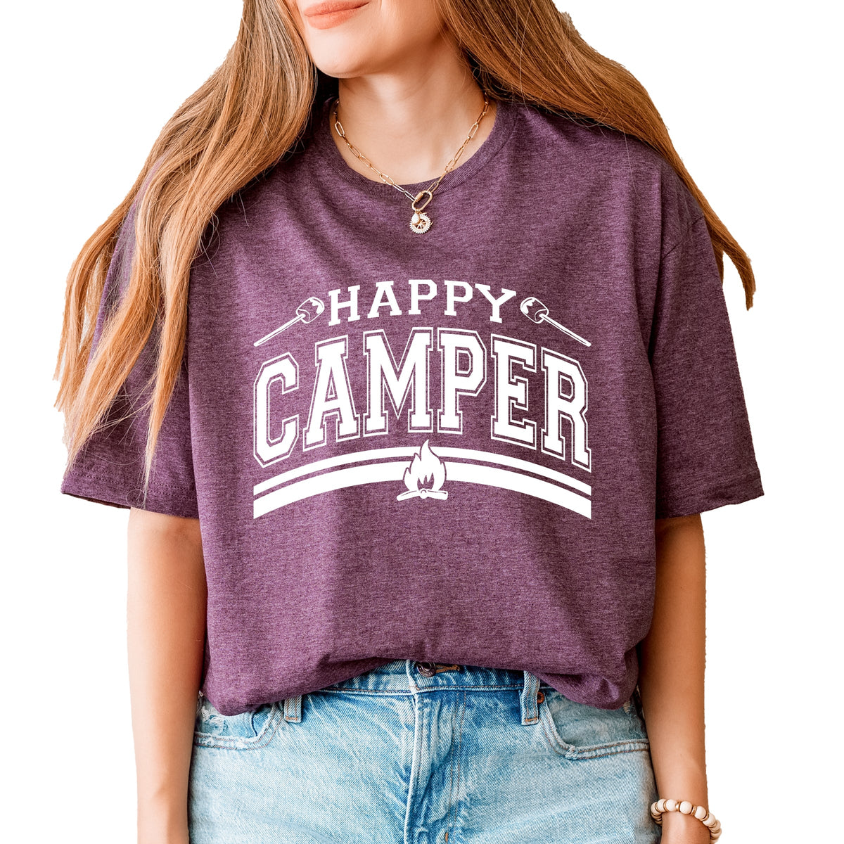 Happy Camper Fire - Women's Short Sleeve Graphic T-Shirt product image 7