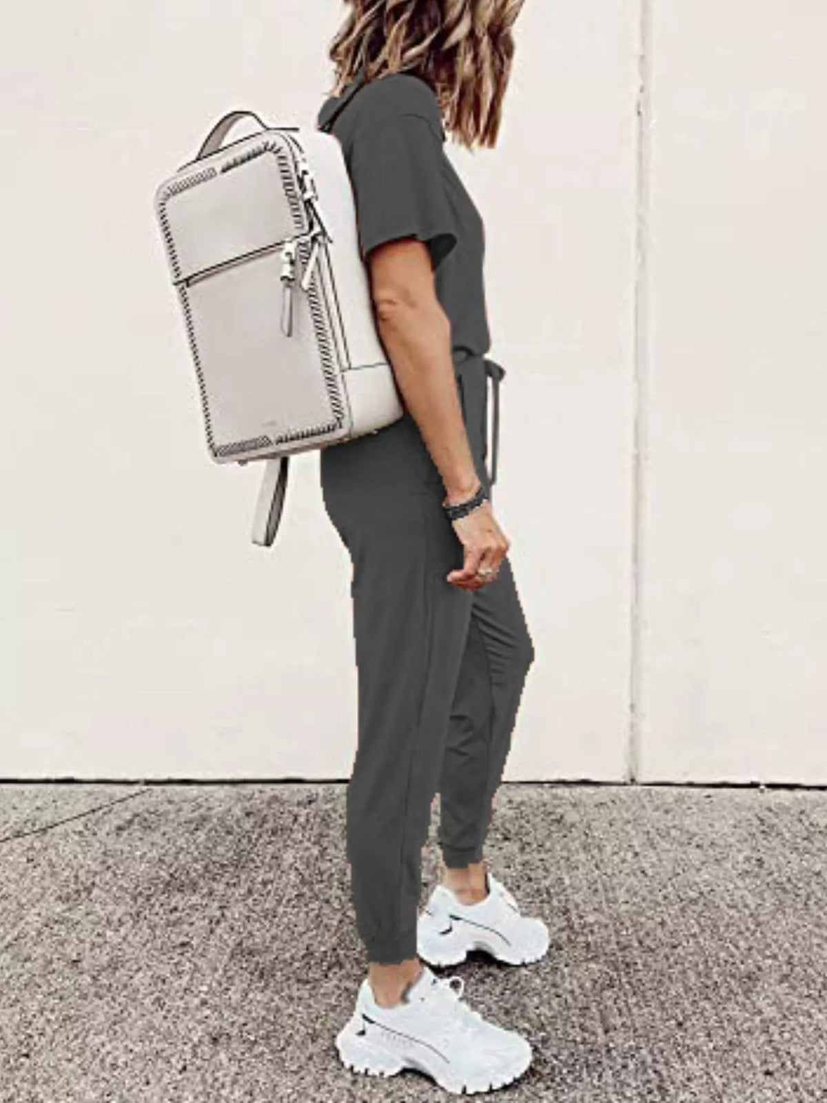 Full Size Round Neck Top and Drawstring Pants Set product image 22
