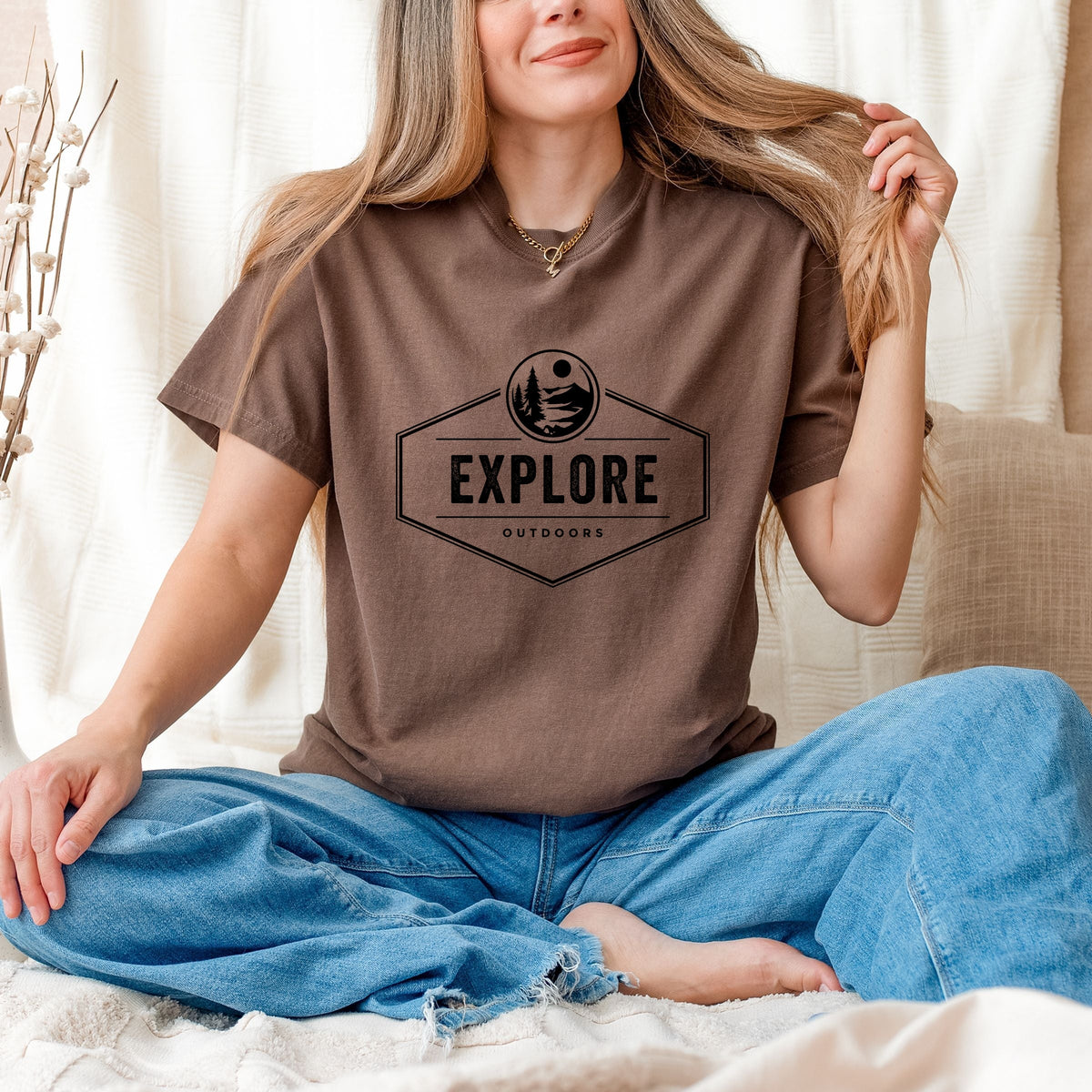 Explore Outdoors - Women's Garment Dyed Graphic T-Shirt product image 5