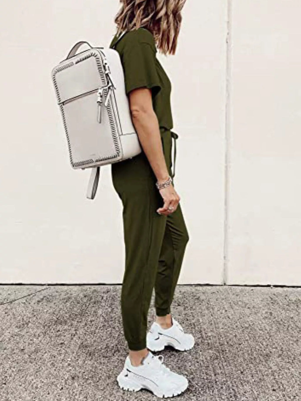 Full Size Round Neck Top and Drawstring Pants Set product image 20