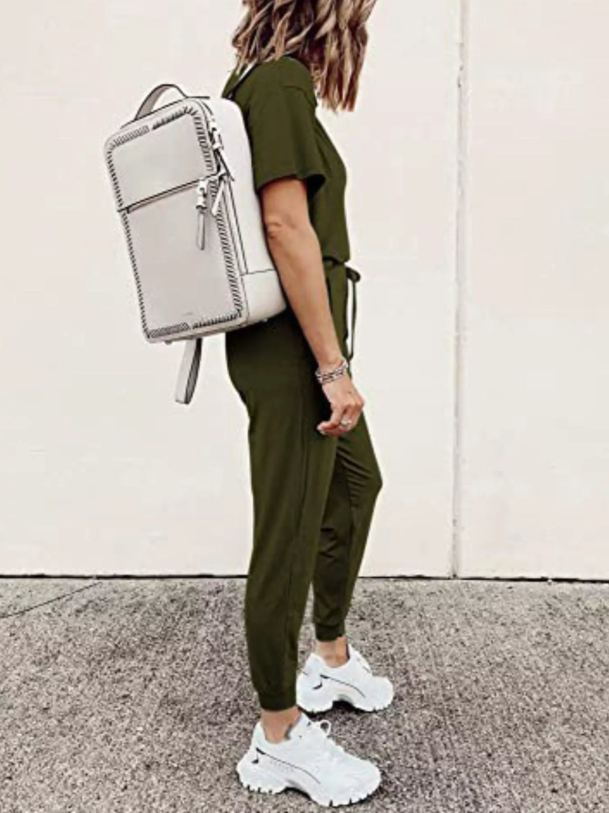 Full Size Round Neck Top and Drawstring Pants Set product image 20