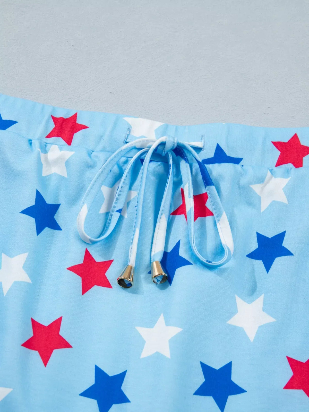 Patriotic Star Printed Beaded Drawstring Mini Skort product image 8