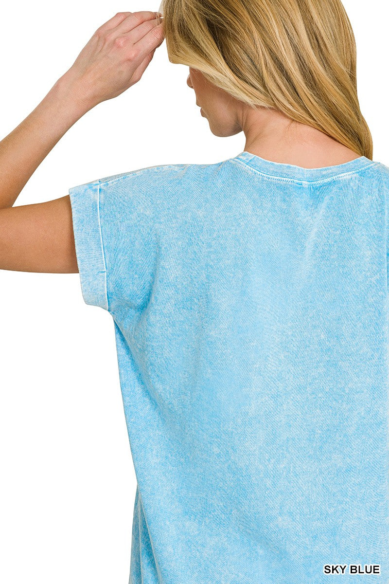 Halo Snow Washed Cuffed Short Sleeve Tee product image 5