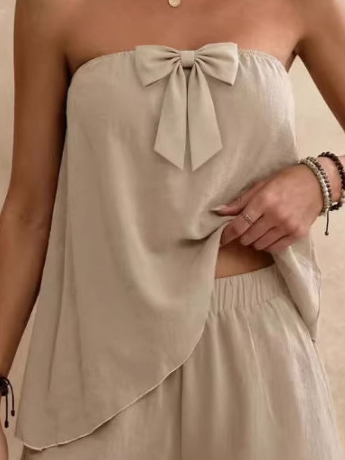 Bowknot Tube Top & Shorts Set product image 6