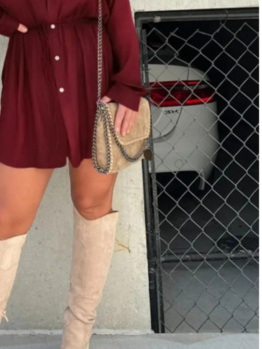 Full Size Button-Down Mini Shirt Dress product image 20