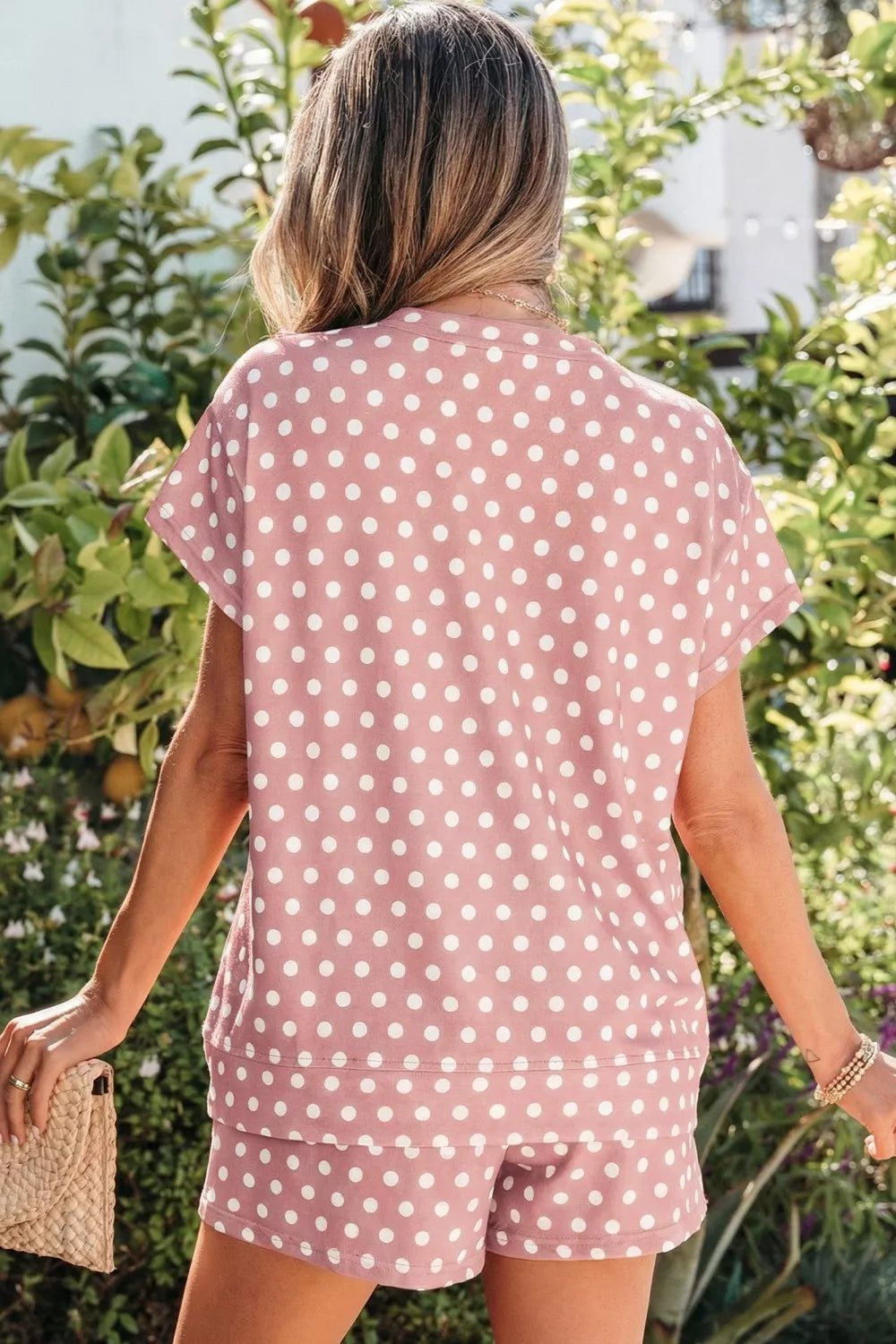 Polka Dot Print Tee and Shorts Set product image 2