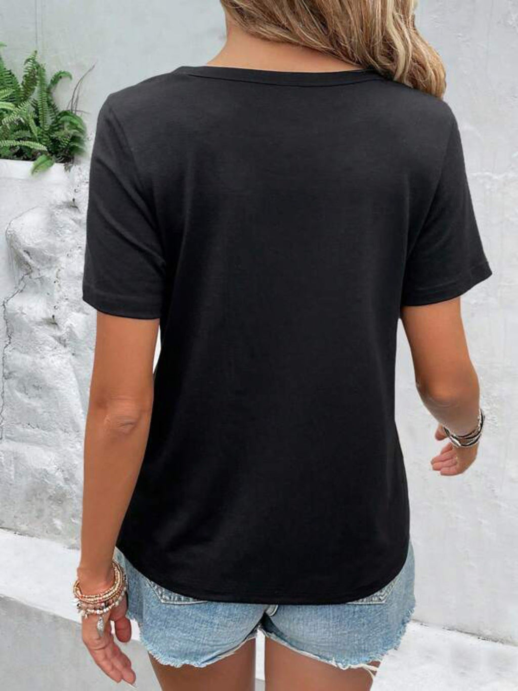 Cutout Detail Short Sleeve T-Shirt product image 3