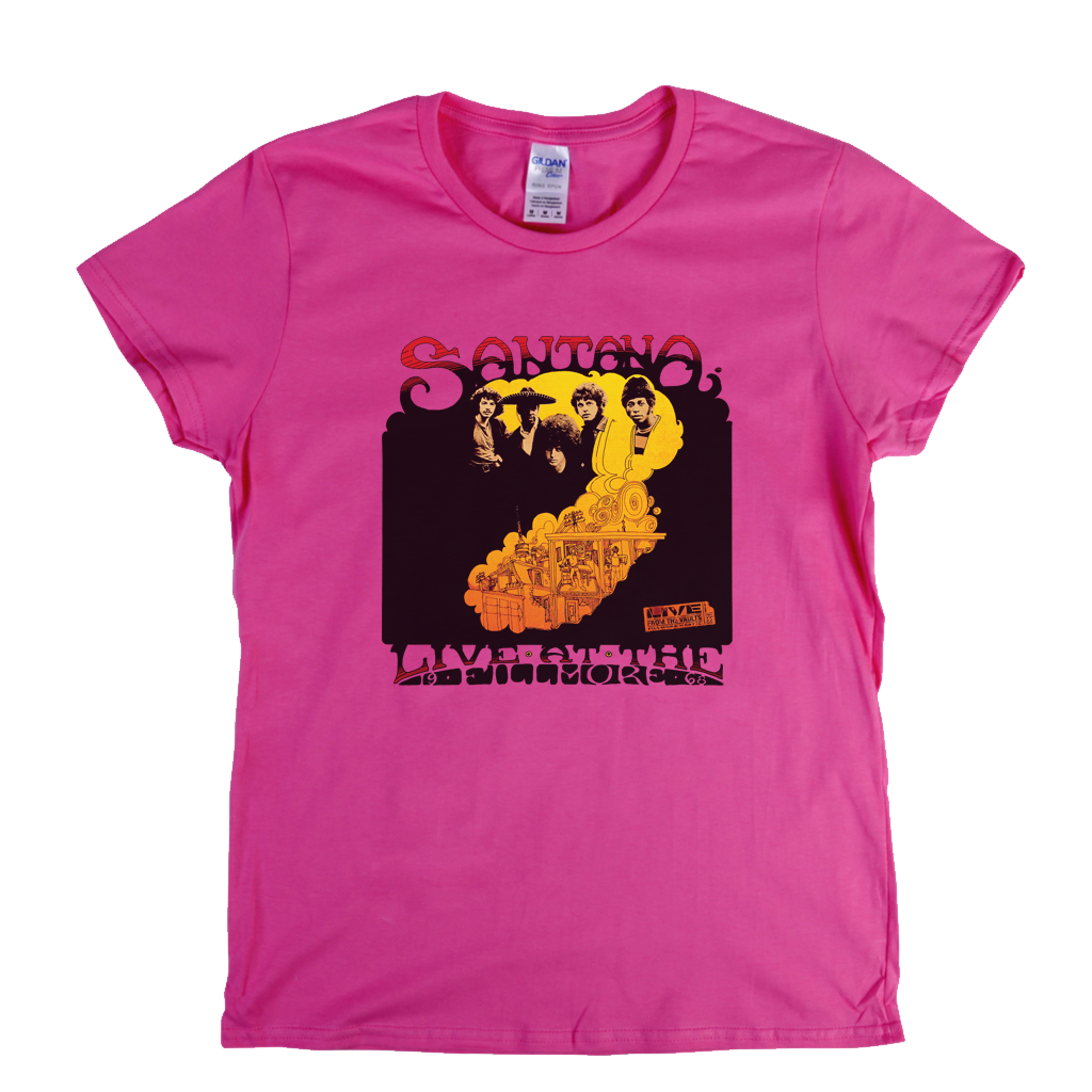Santana Live At The Fillmore 1968 Womens T-Shirt product image 3