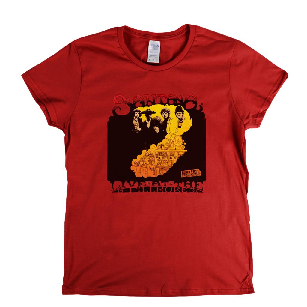Santana Live At The Fillmore 1968 Womens T-Shirt product image 4