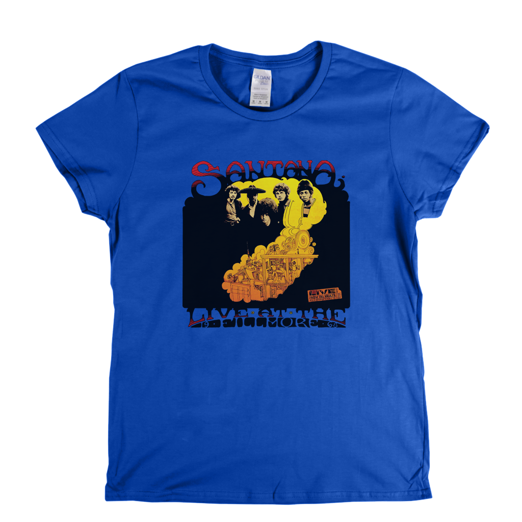 Santana Live At The Fillmore 1968 Womens T-Shirt product image 5