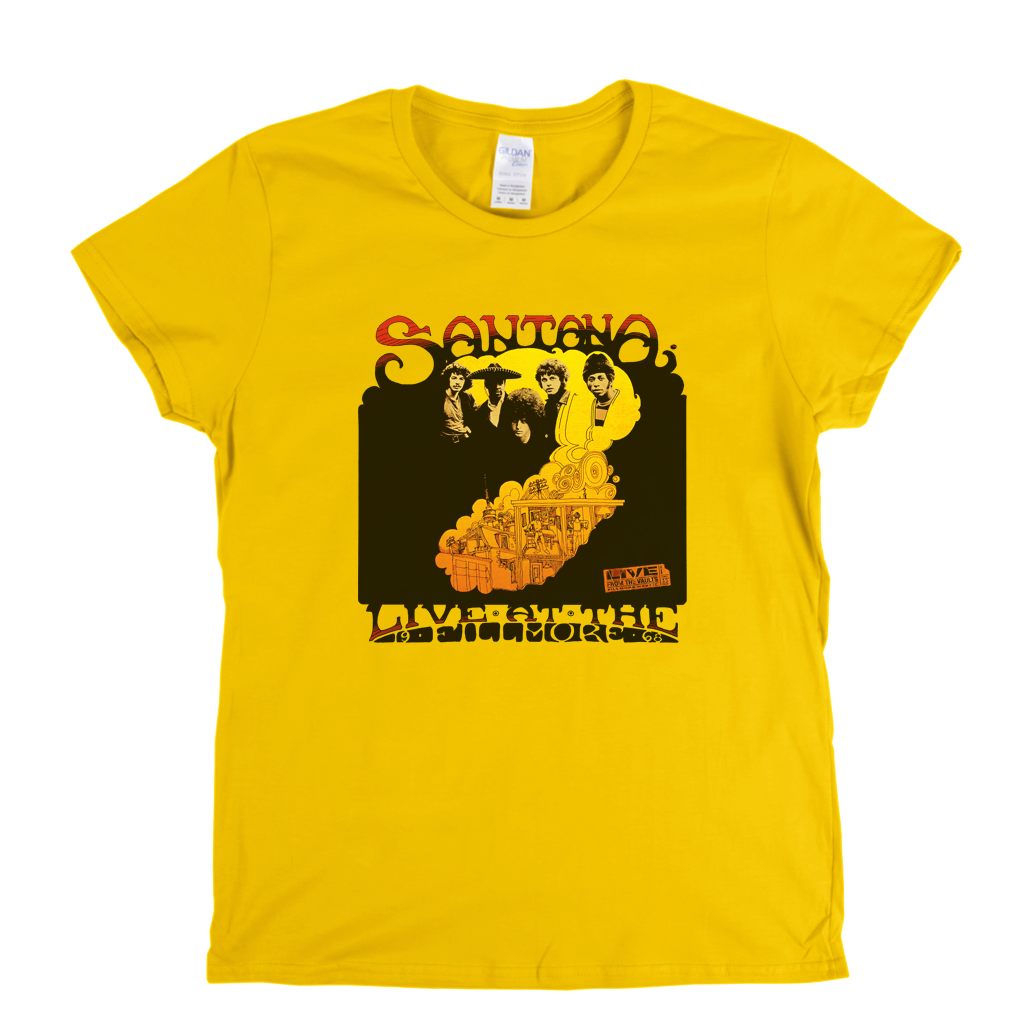Santana Live At The Fillmore 1968 Womens T-Shirt product image 1