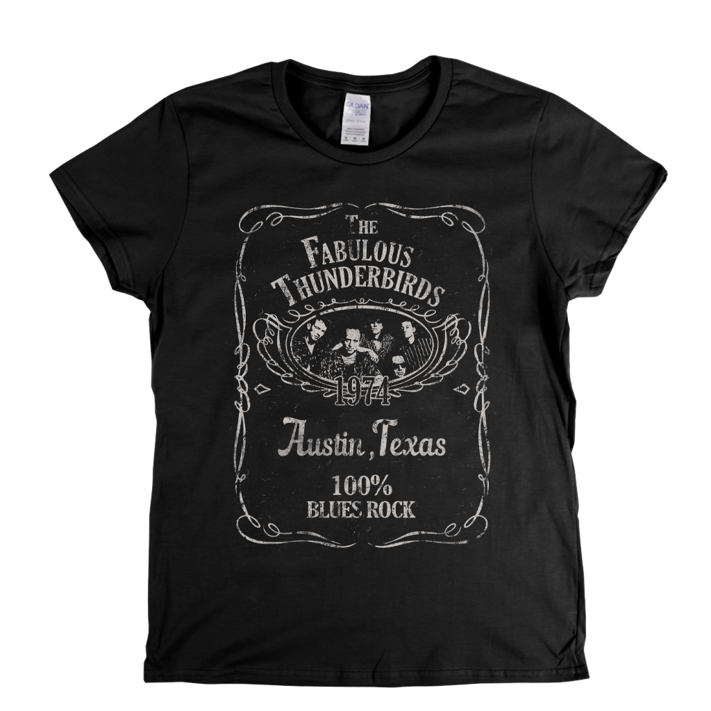 The Fabulous Thunderbirds Liquor Label Womens T-Shirt product image 1