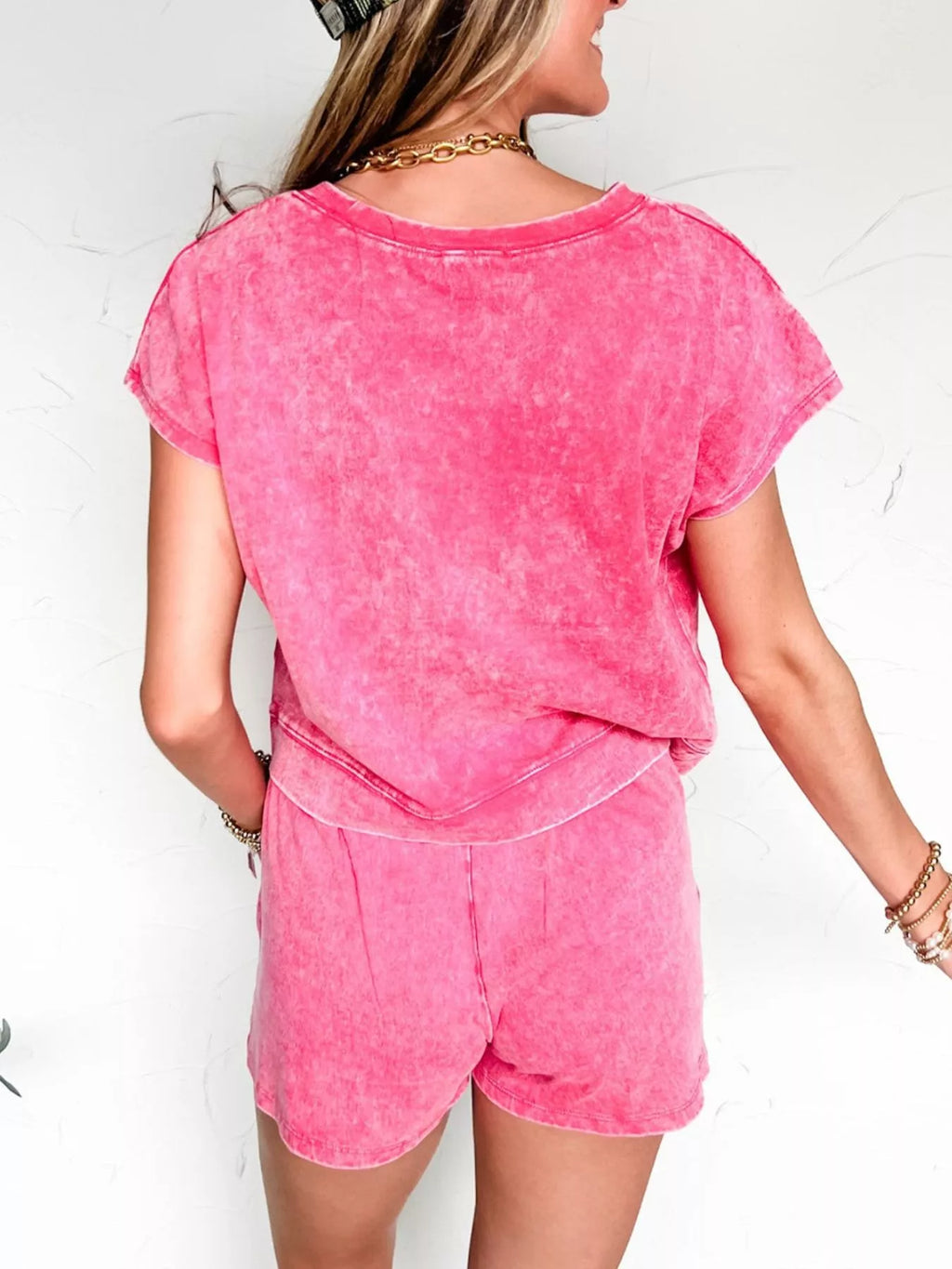 Round Neck Top and Shorts Set product image 2