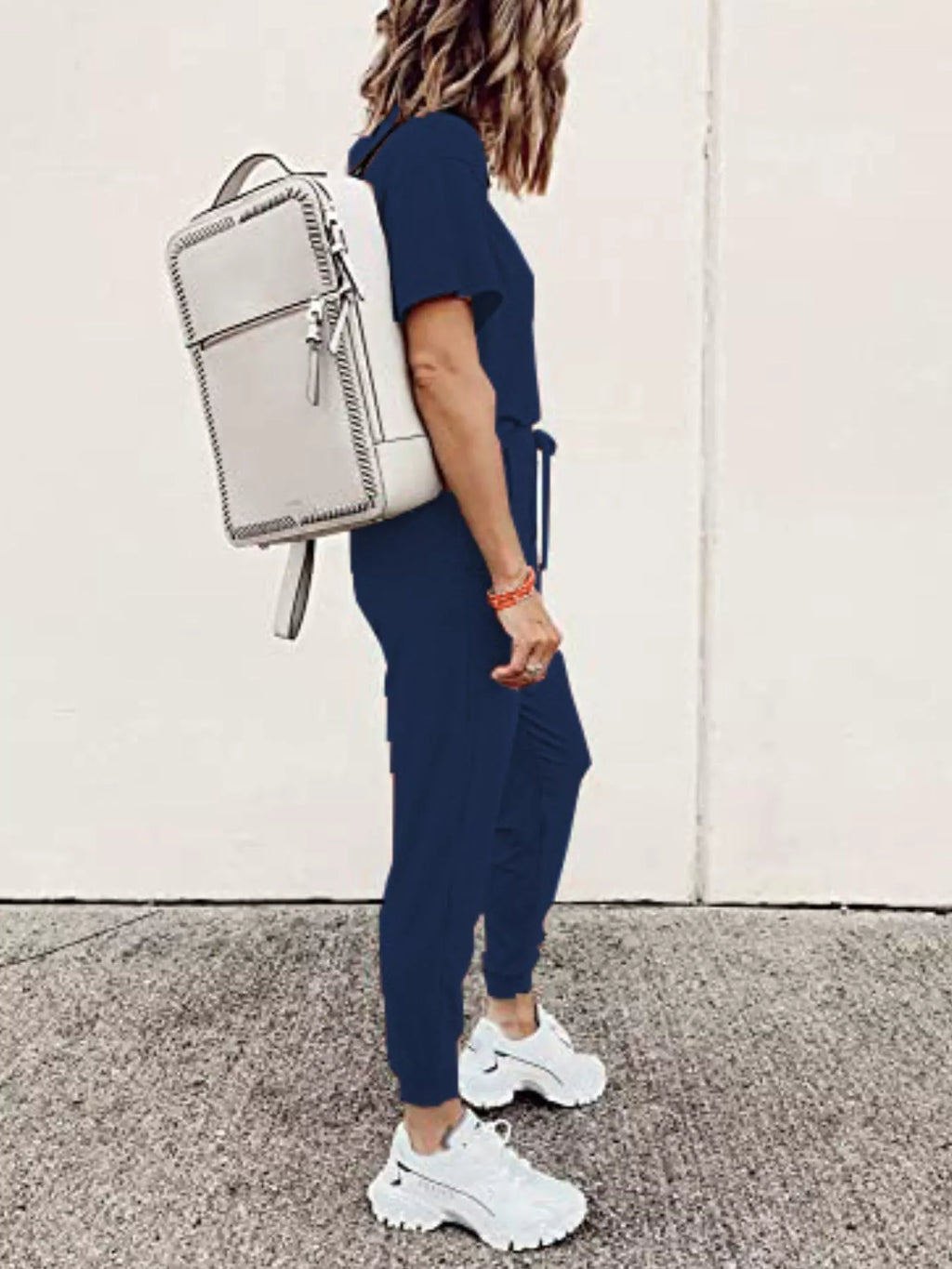 Full Size Round Neck Top and Drawstring Pants Set product image 24