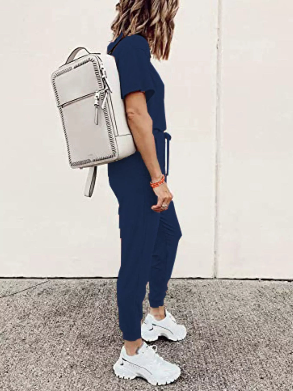 Full Size Round Neck Top and Drawstring Pants Set product image 24
