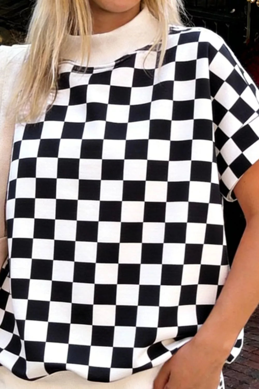 Checkerboard Short Sleeve Tee and Shorts Set product image 6
