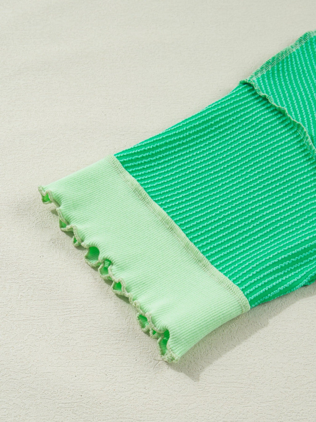 Loose Uneven Hem Twist Ribbed T Shirt product image 8